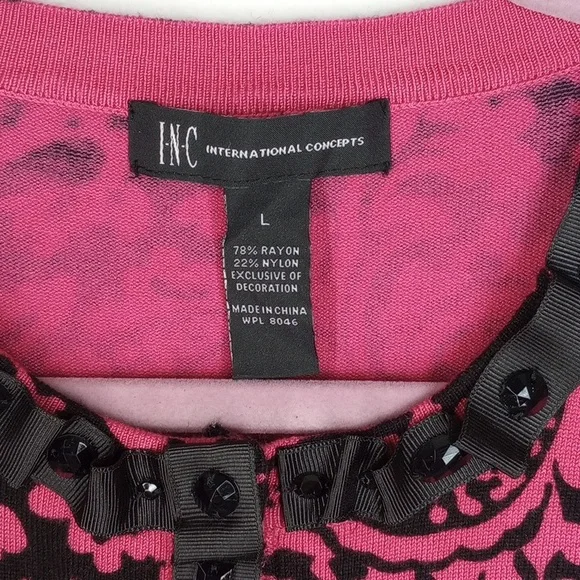 I.N.C. International Concepts Cropped Cardigan Size Large - Picture 3 of 7